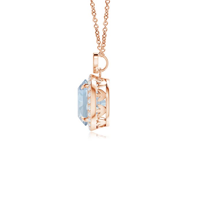 A - Aquamarine / 1.76 CT / 14 KT Rose Gold