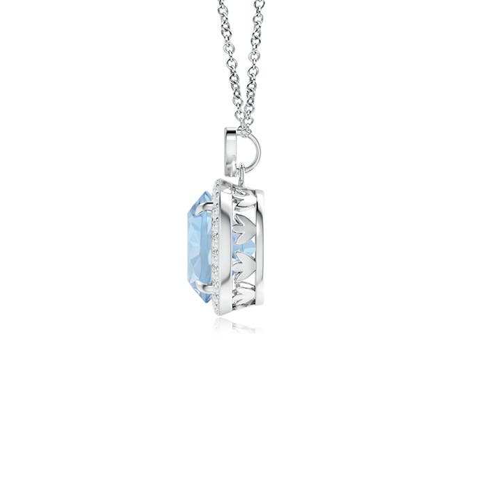 AA - Aquamarine / 1.76 CT / 14 KT White Gold