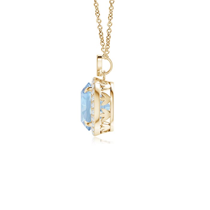 AA - Aquamarine / 1.76 CT / 14 KT Yellow Gold