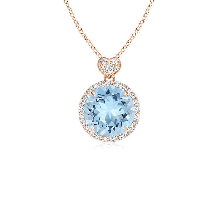 AAA - Aquamarine / 1.76 CT / 14 KT Rose Gold