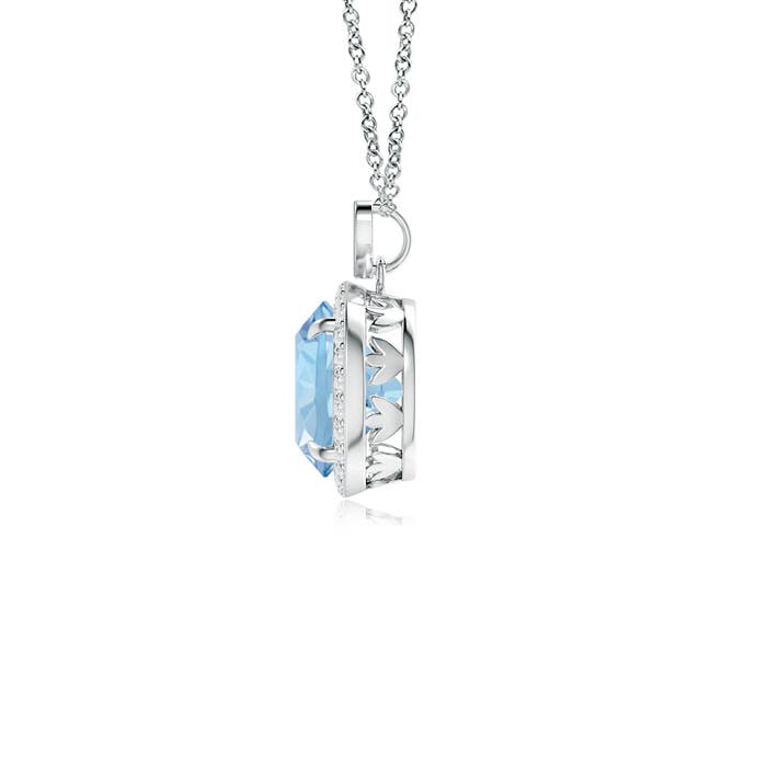 AAA - Aquamarine / 1.76 CT / 14 KT White Gold