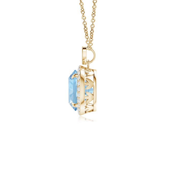 AAA - Aquamarine / 1.76 CT / 14 KT Yellow Gold