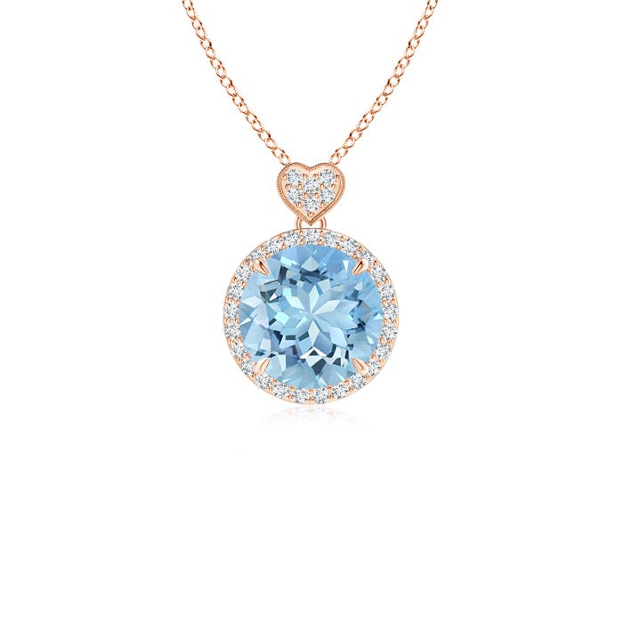 AAAA - Aquamarine / 1.76 CT / 14 KT Rose Gold