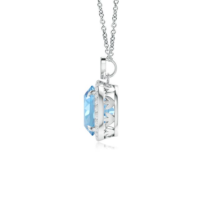 AAAA - Aquamarine / 1.76 CT / 14 KT White Gold