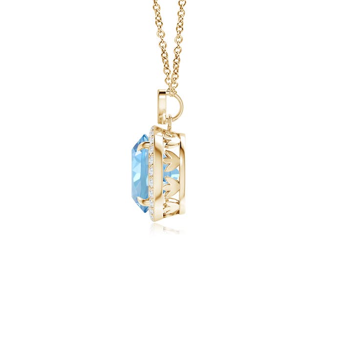 AAAA - Aquamarine / 1.76 CT / 14 KT Yellow Gold