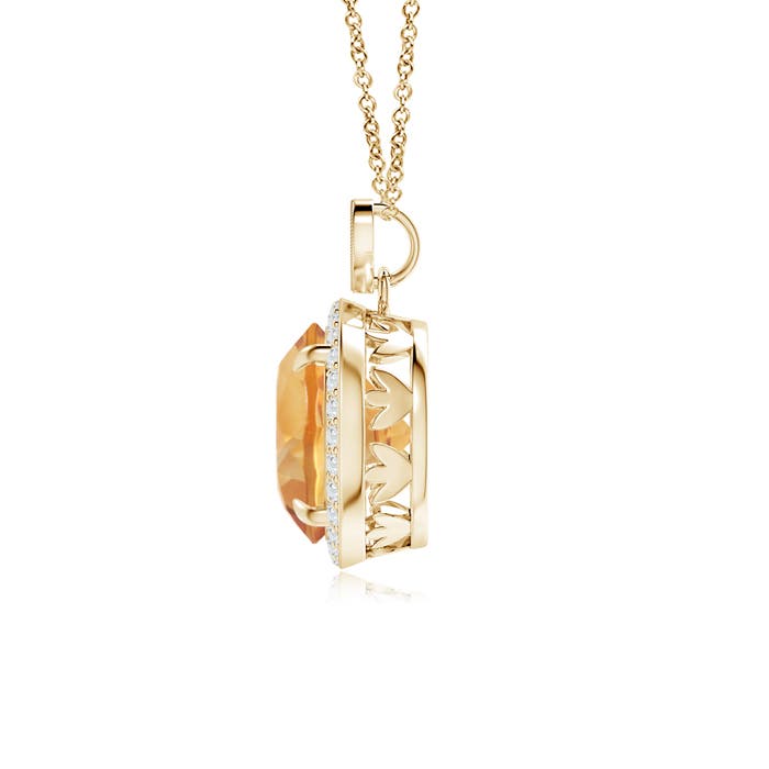 A - Citrine / 3.4 CT / 14 KT Yellow Gold