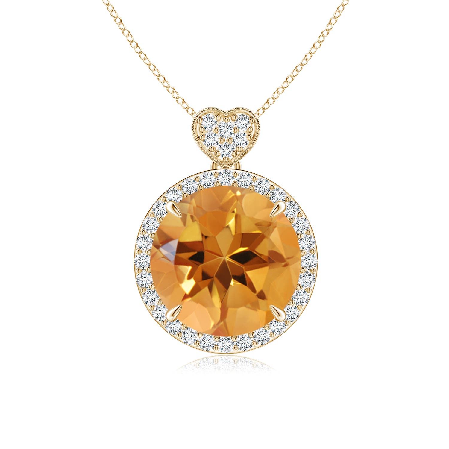 AA - Citrine / 3.4 CT / 14 KT Yellow Gold