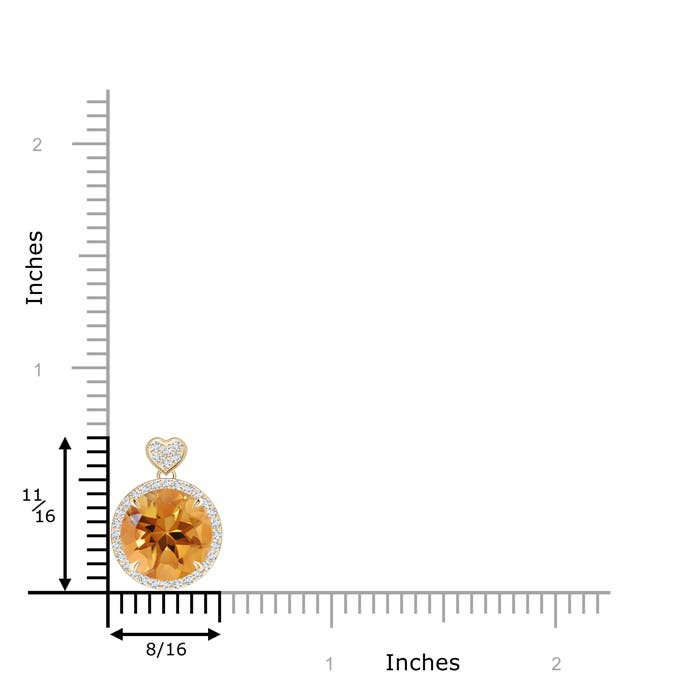 AA - Citrine / 3.4 CT / 14 KT Yellow Gold