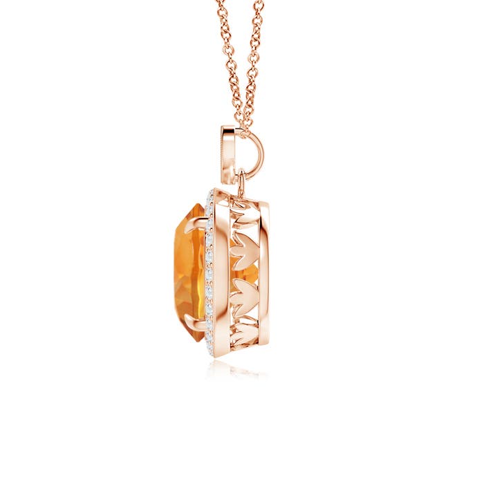 AAA - Citrine / 3.4 CT / 14 KT Rose Gold