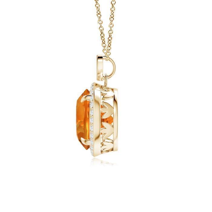 AAAA - Citrine / 3.4 CT / 14 KT Yellow Gold