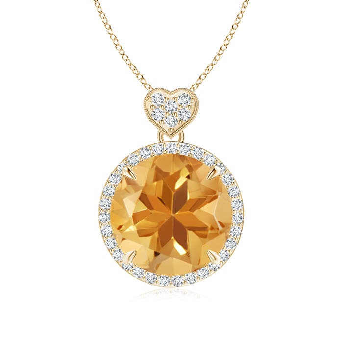A - Citrine / 6.2 CT / 14 KT Yellow Gold