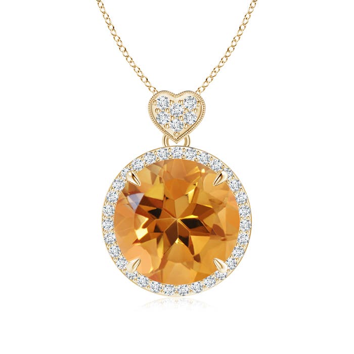 AA - Citrine / 6.2 CT / 14 KT Yellow Gold