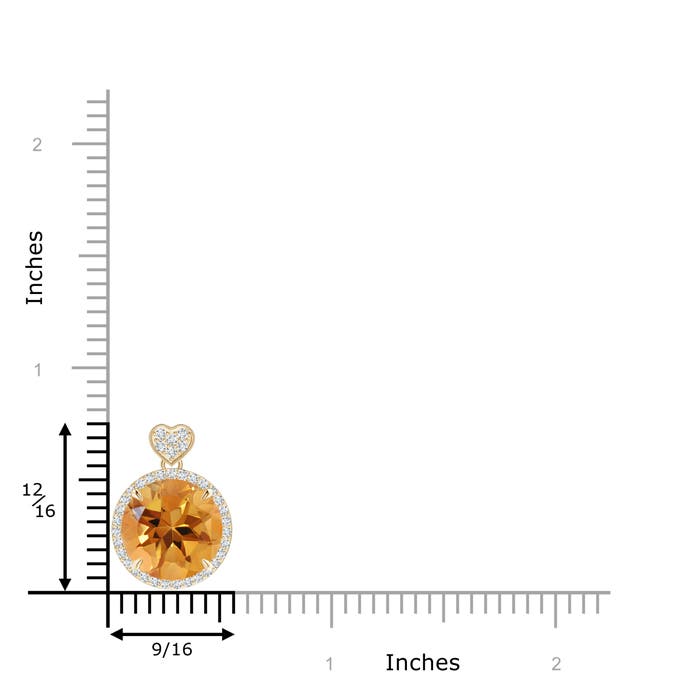 AA - Citrine / 6.2 CT / 14 KT Yellow Gold