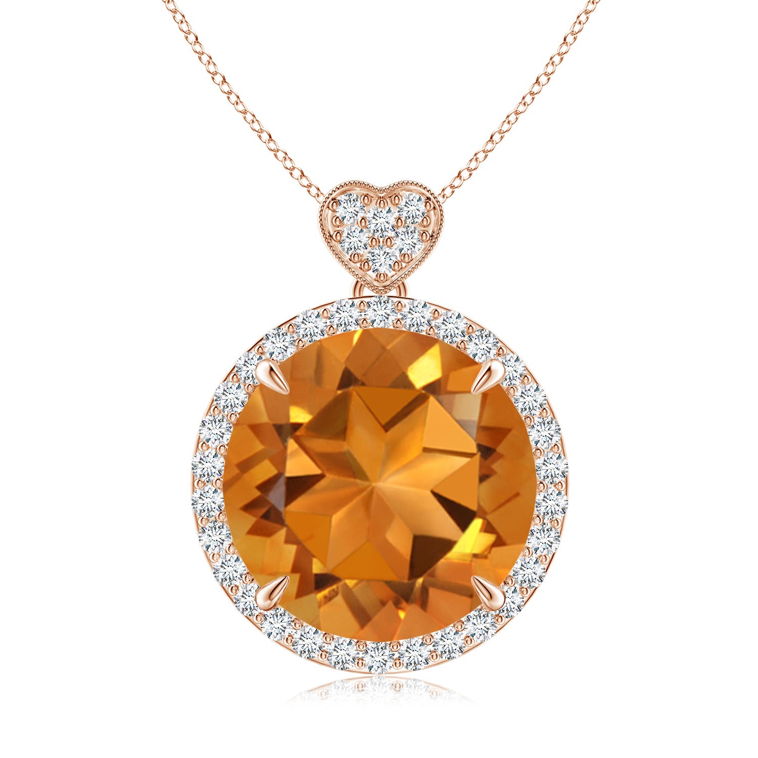 AAA - Citrine / 6.2 CT / 14 KT Rose Gold