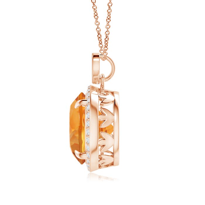 AAA - Citrine / 6.2 CT / 14 KT Rose Gold