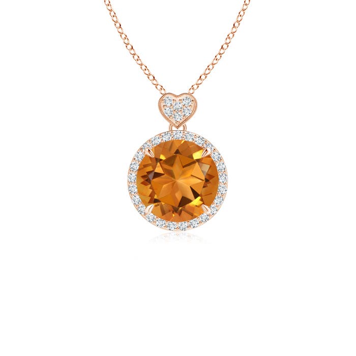 AAA - Citrine / 1.86 CT / 14 KT Rose Gold