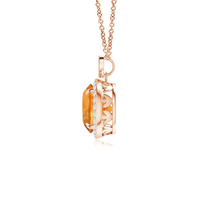 AAA - Citrine / 1.86 CT / 14 KT Rose Gold