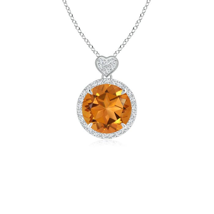 AAA - Citrine / 1.86 CT / 14 KT White Gold