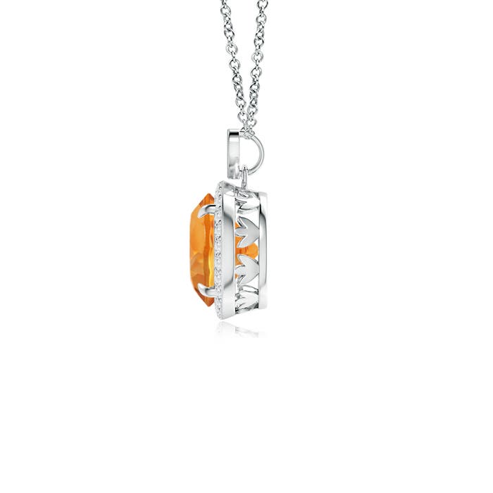 AAA - Citrine / 1.86 CT / 14 KT White Gold