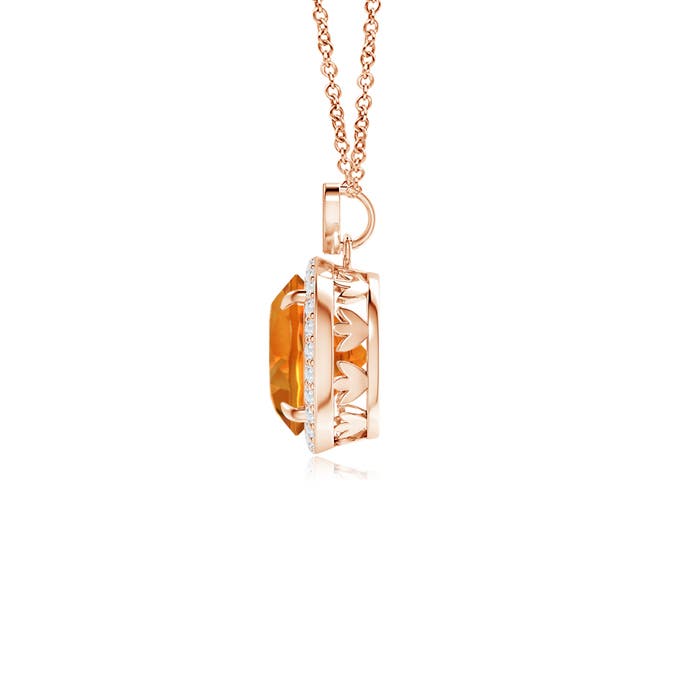 AAAA - Citrine / 1.86 CT / 14 KT Rose Gold