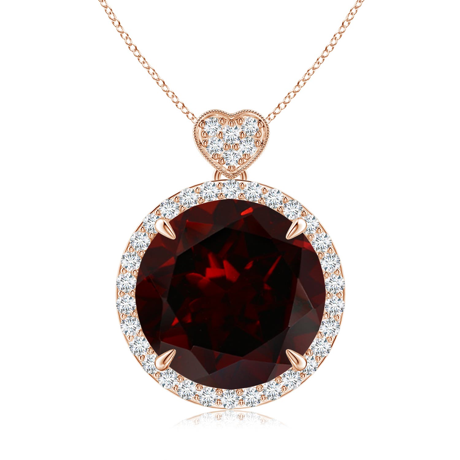 A - Garnet / 7.8 CT / 14 KT Rose Gold