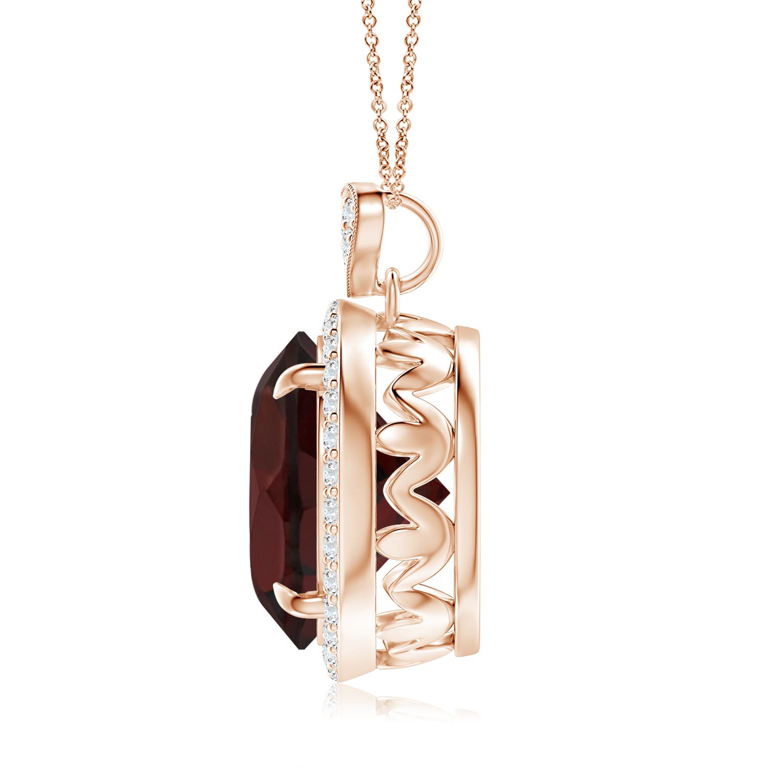 A - Garnet / 7.8 CT / 14 KT Rose Gold