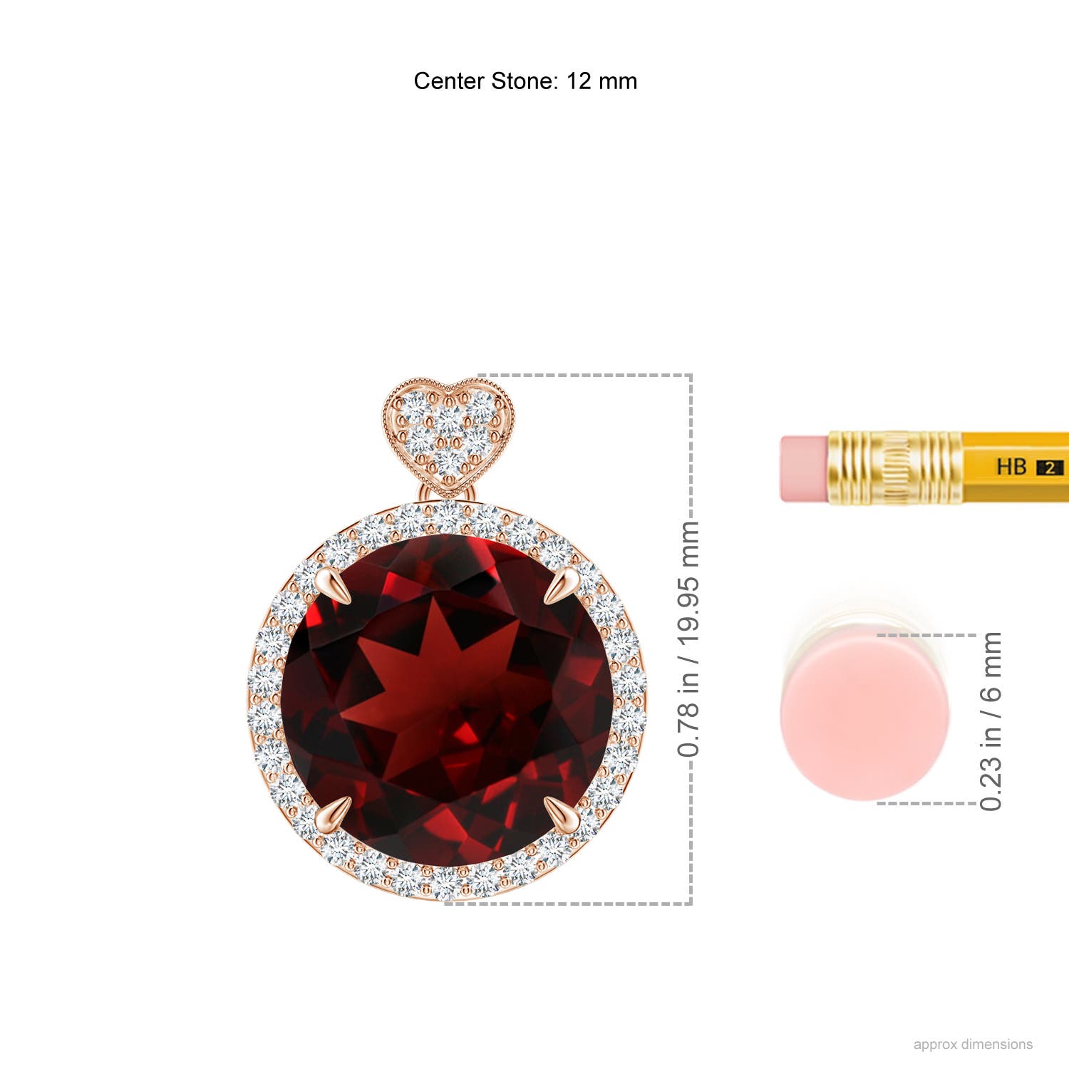 AAA - Garnet / 7.8 CT / 14 KT Rose Gold