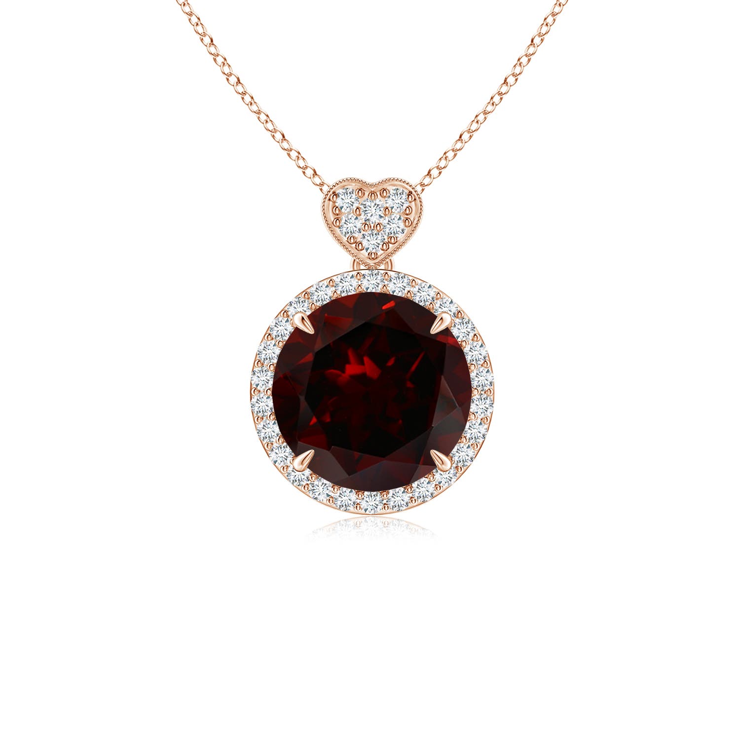 A - Garnet / 2.36 CT / 14 KT Rose Gold