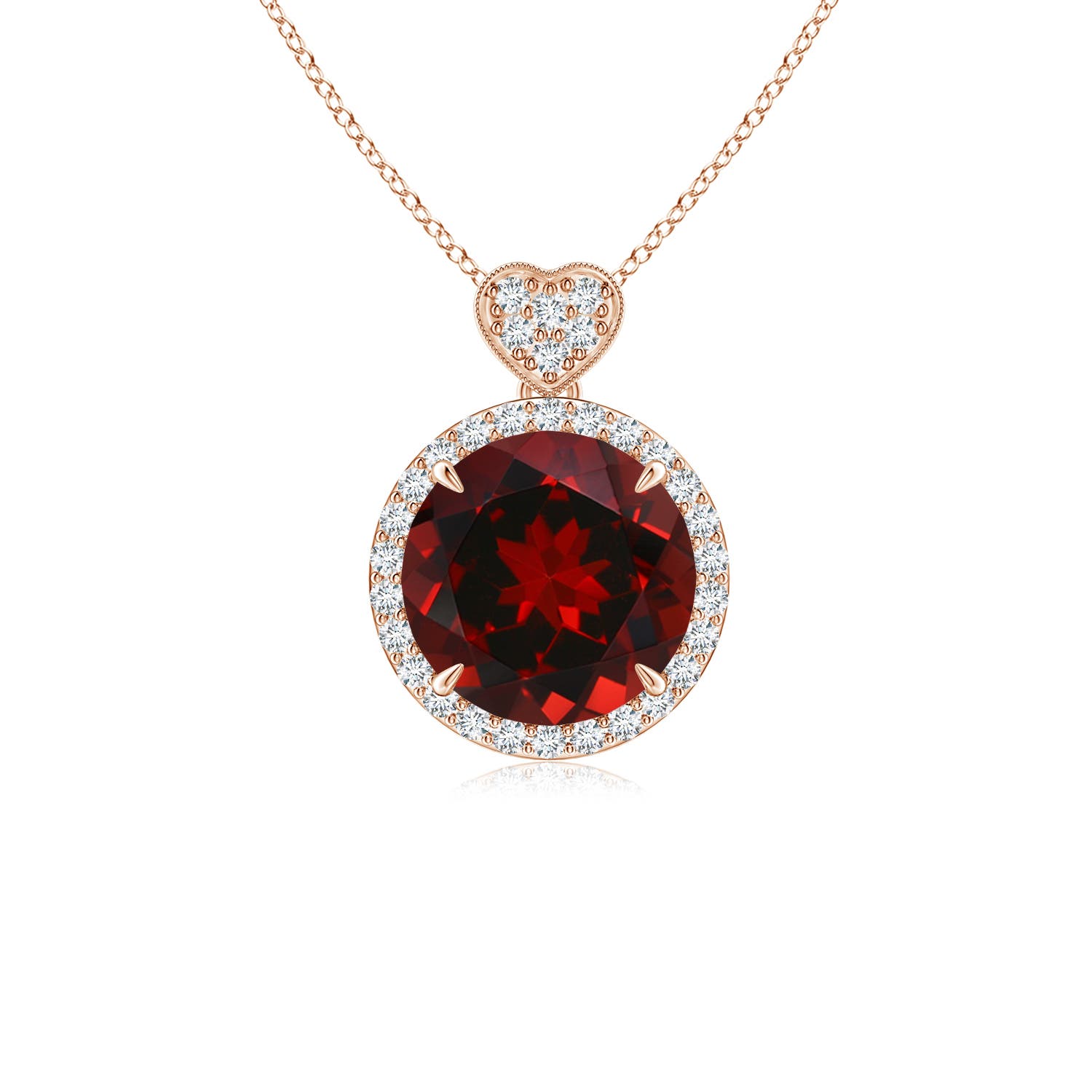 AAAA - Garnet / 2.36 CT / 14 KT Rose Gold