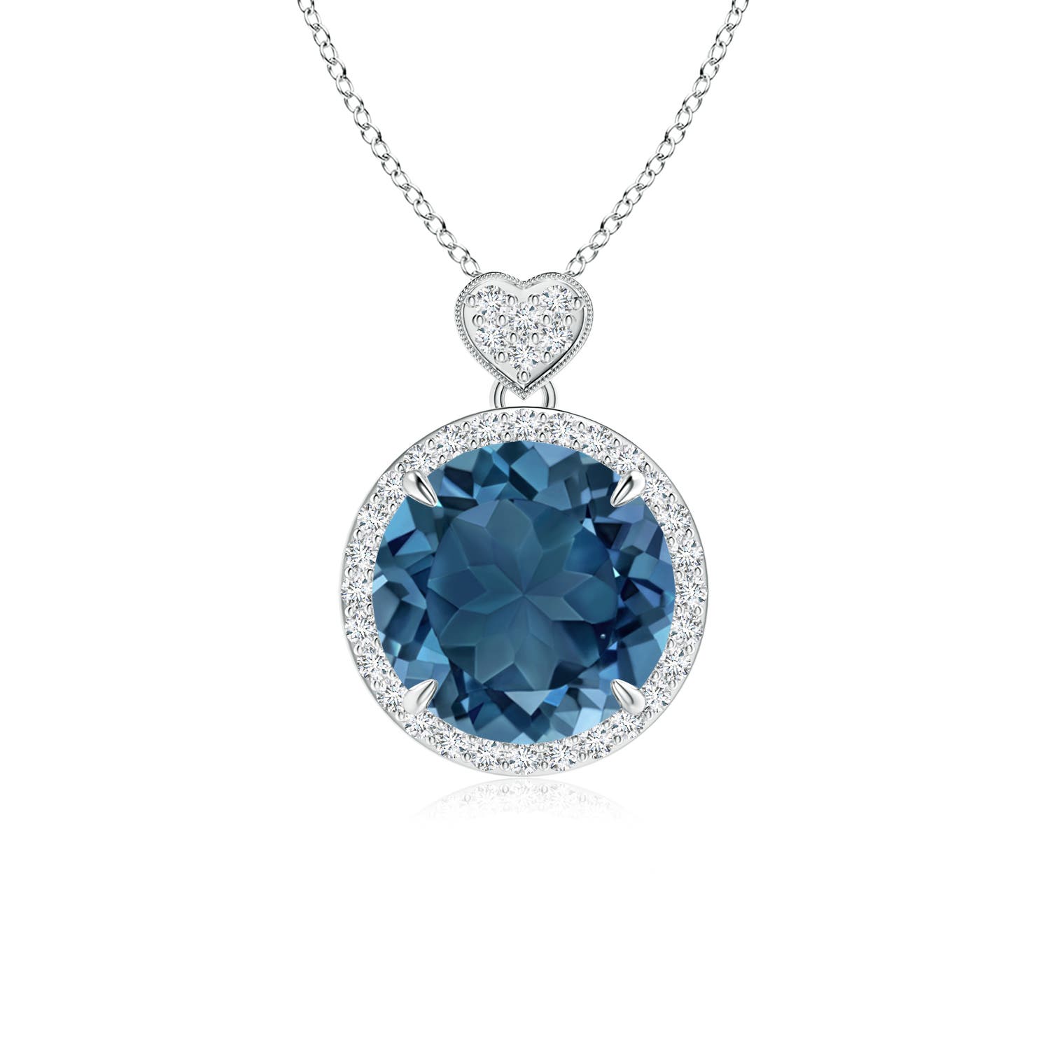 AA - London Blue Topaz / 4.4 CT / 14 KT White Gold