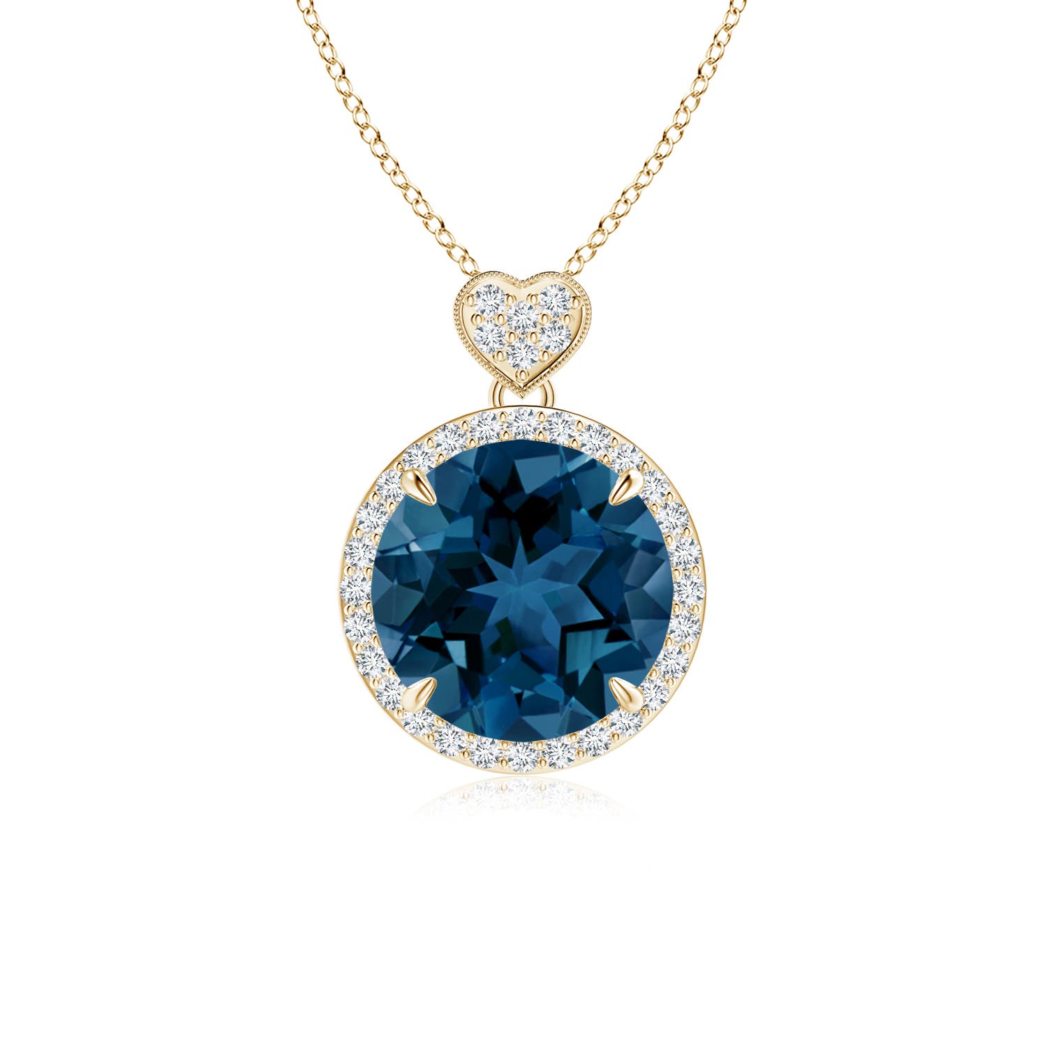 AAA - London Blue Topaz / 4.4 CT / 14 KT Yellow Gold