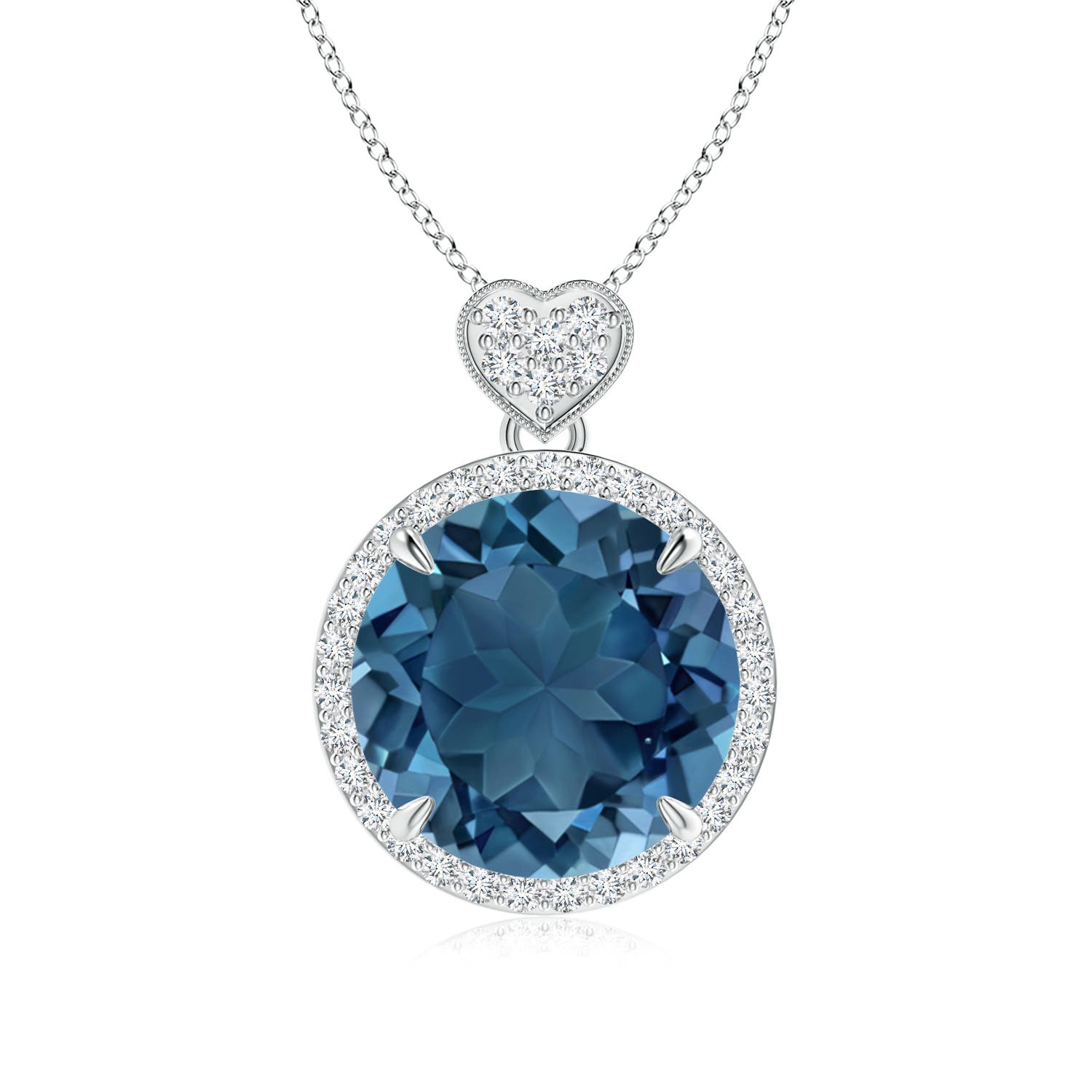 AA - London Blue Topaz / 8.1 CT / 14 KT White Gold