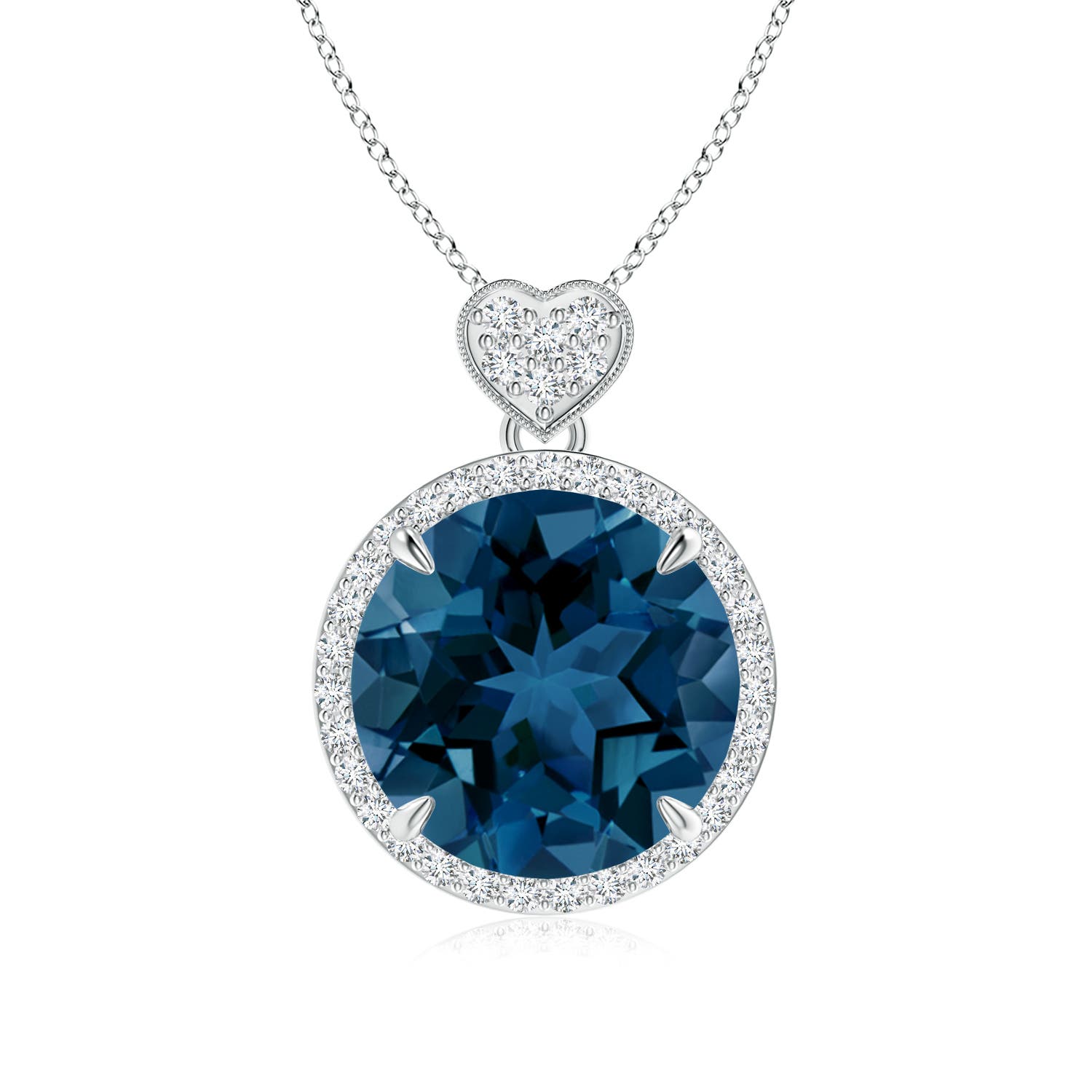 AAA - London Blue Topaz / 8.1 CT / 14 KT White Gold