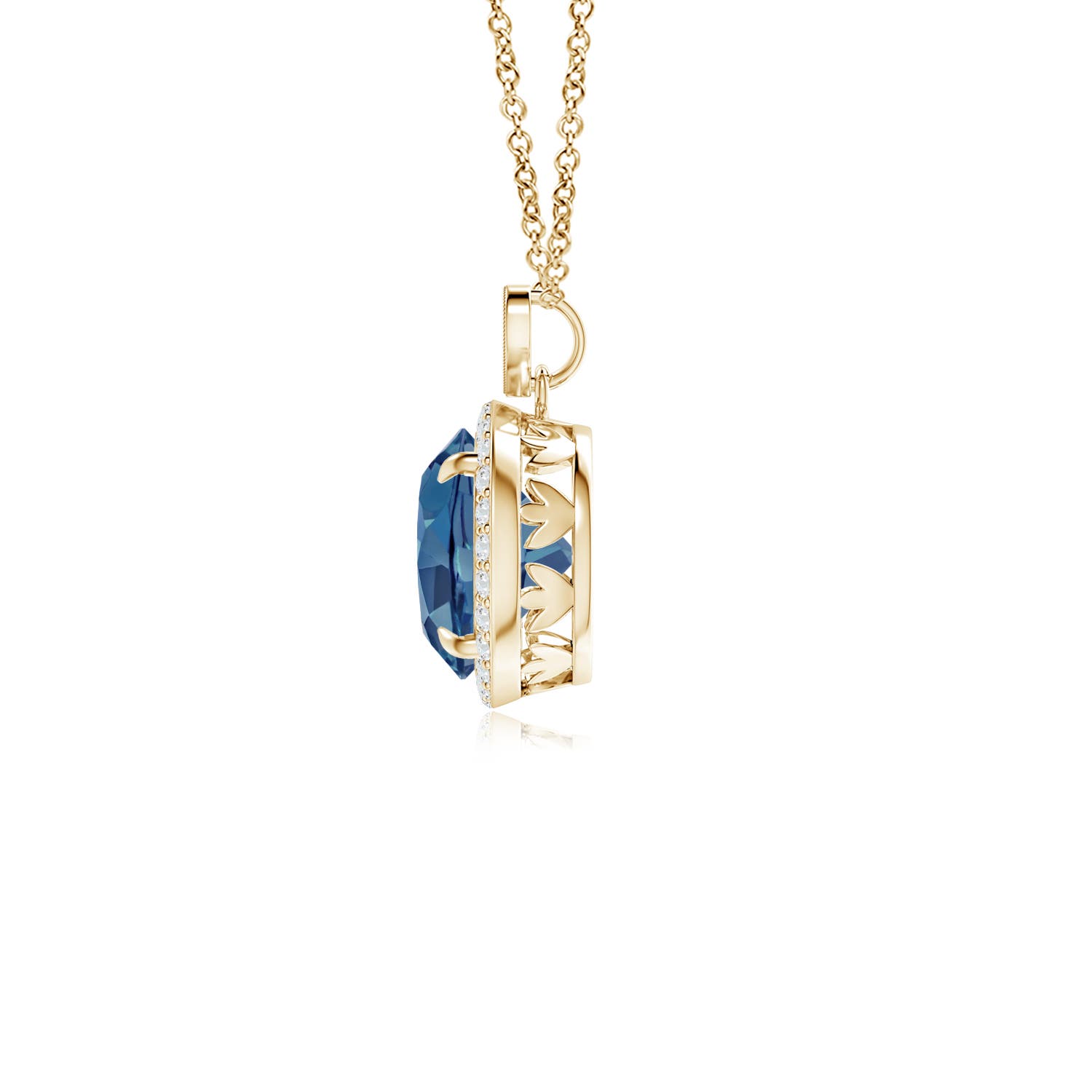 A - London Blue Topaz / 2.51 CT / 14 KT Yellow Gold