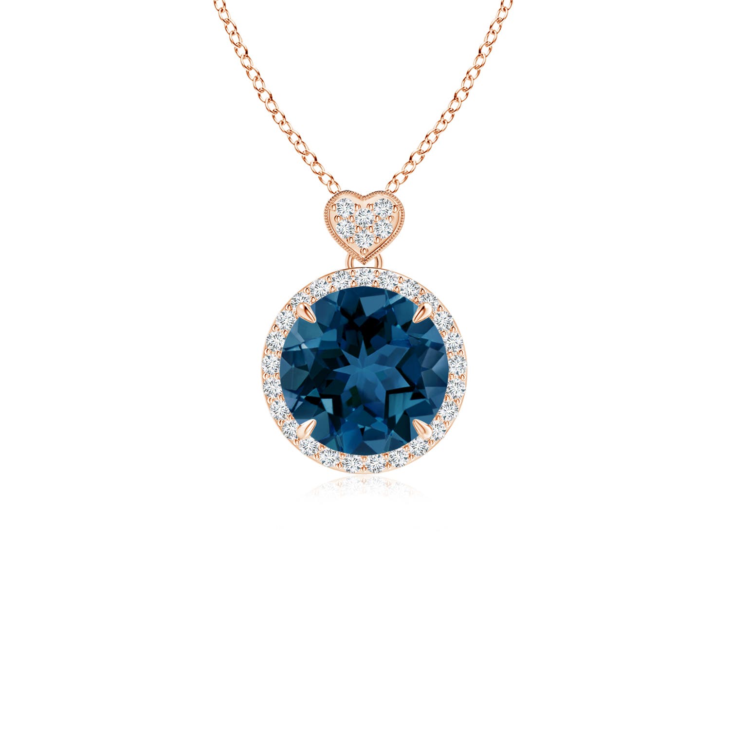 AAA - London Blue Topaz / 2.51 CT / 14 KT Rose Gold