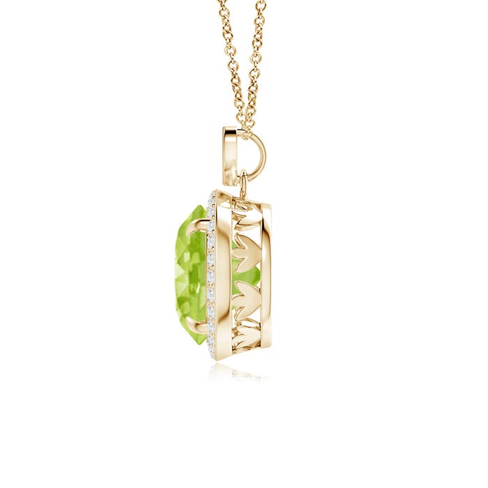 AA - Peridot / 3.65 CT / 14 KT Yellow Gold