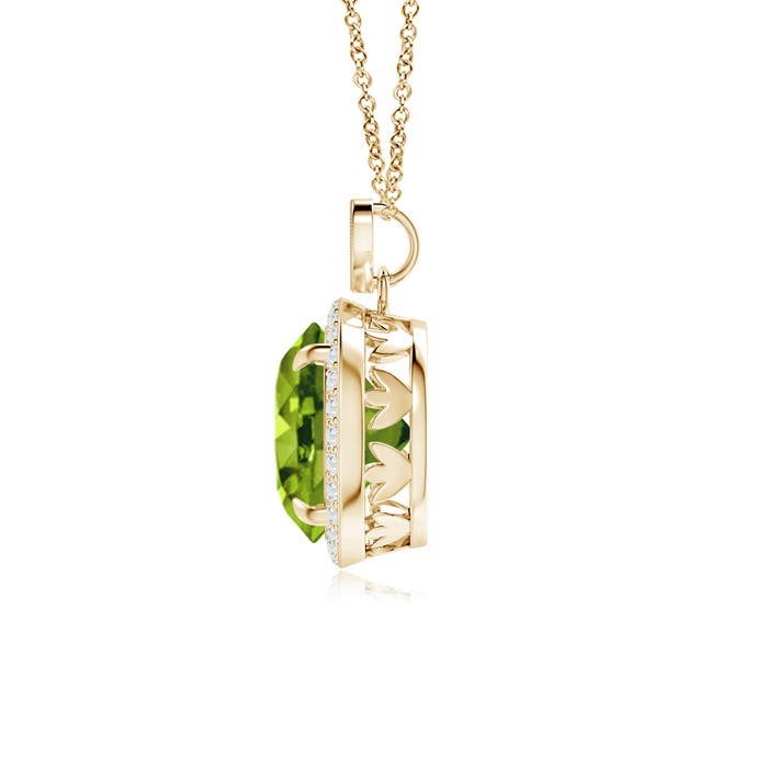 AAAA - Peridot / 3.65 CT / 14 KT Yellow Gold