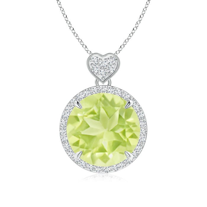 A - Peridot / 5.8 CT / 14 KT White Gold