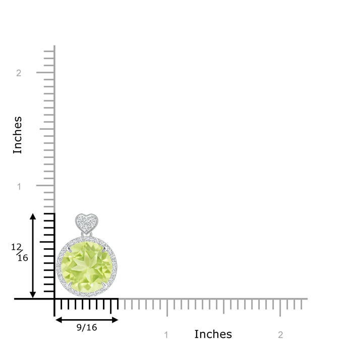 A - Peridot / 5.8 CT / 14 KT White Gold