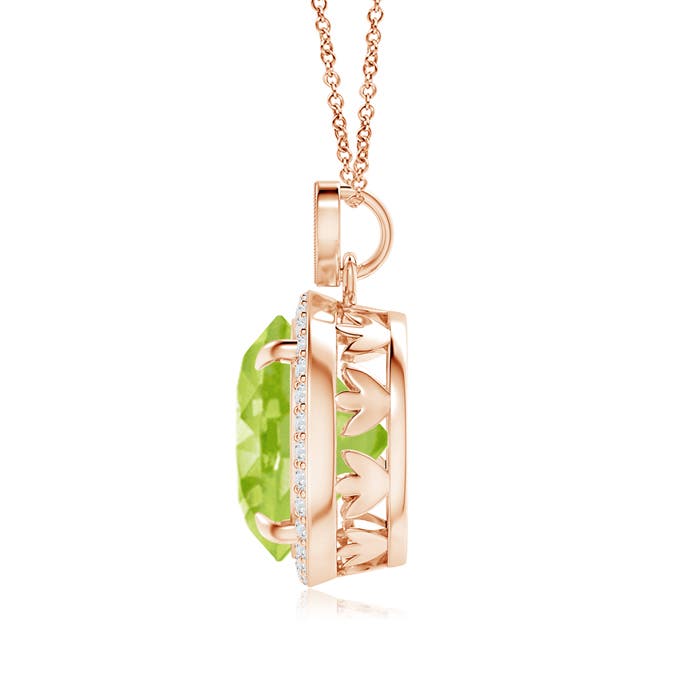 AA - Peridot / 5.8 CT / 14 KT Rose Gold