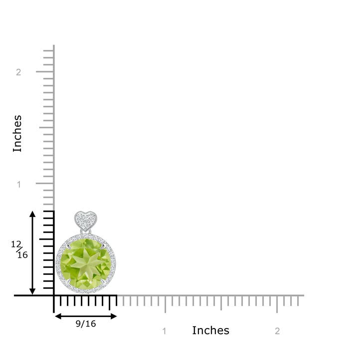 AA - Peridot / 5.8 CT / 14 KT White Gold