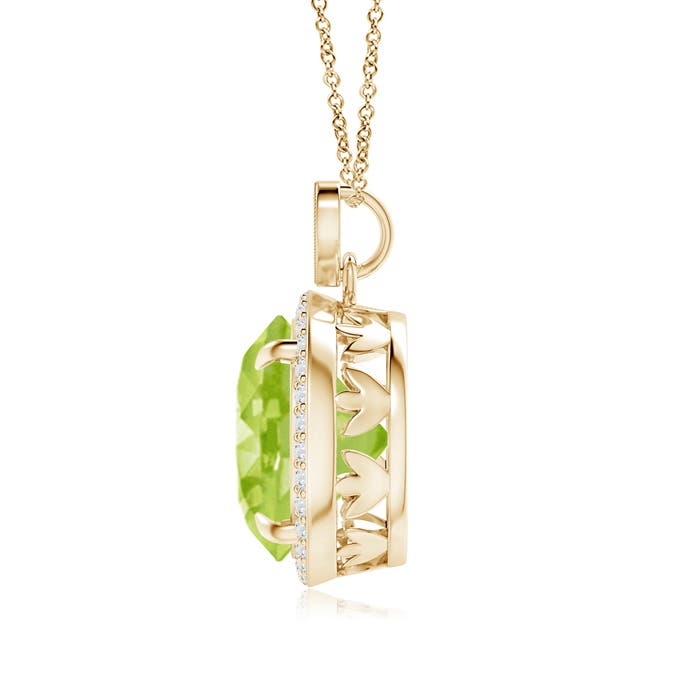 AA - Peridot / 5.8 CT / 14 KT Yellow Gold