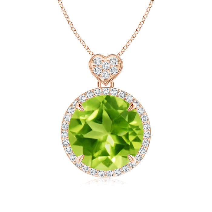 AAA - Peridot / 5.8 CT / 14 KT Rose Gold