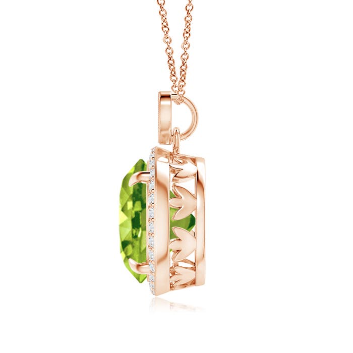 AAA - Peridot / 5.8 CT / 14 KT Rose Gold