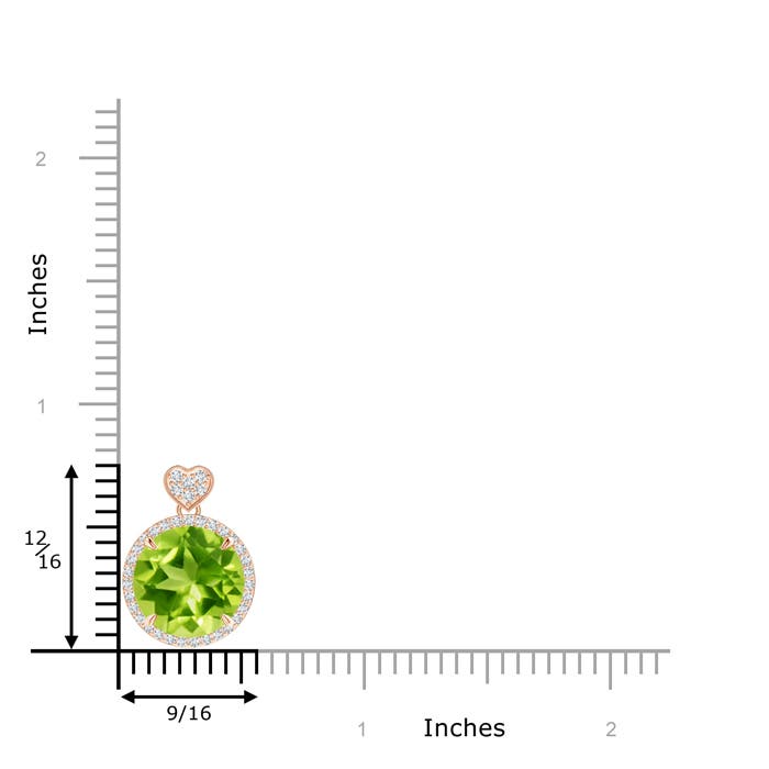 AAA - Peridot / 5.8 CT / 14 KT Rose Gold