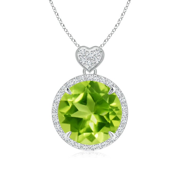 AAA - Peridot / 5.8 CT / 14 KT White Gold