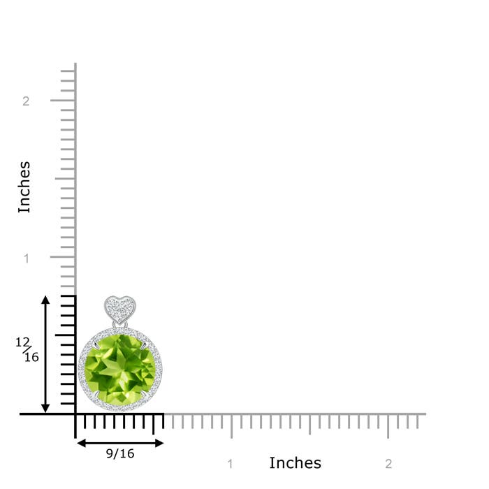 AAA - Peridot / 5.8 CT / 14 KT White Gold