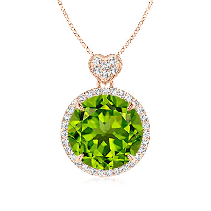 AAAA - Peridot / 5.8 CT / 14 KT Rose Gold