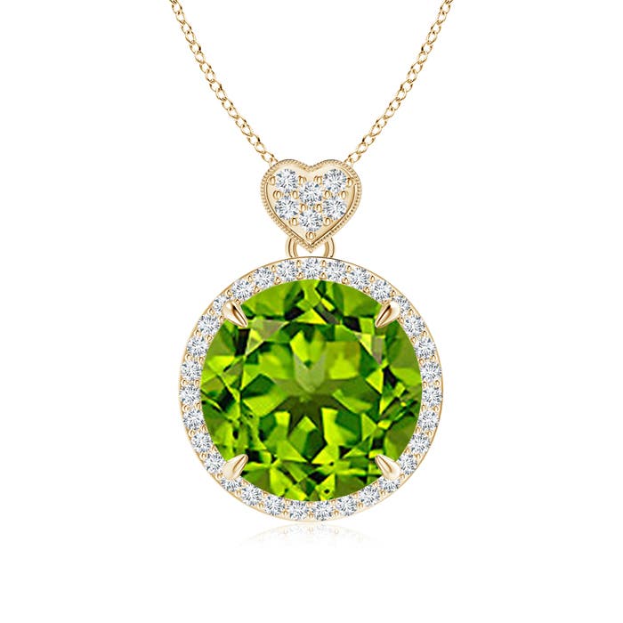 AAAA - Peridot / 5.8 CT / 14 KT Yellow Gold