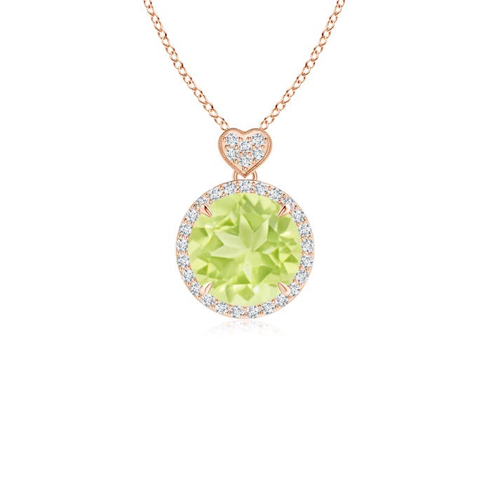 A - Peridot / 2.16 CT / 14 KT Rose Gold